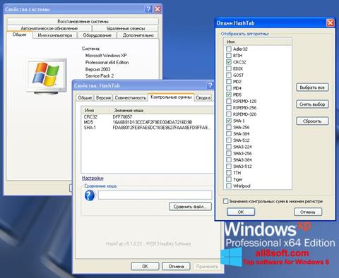 Screenshot HashTab for Windows 8
