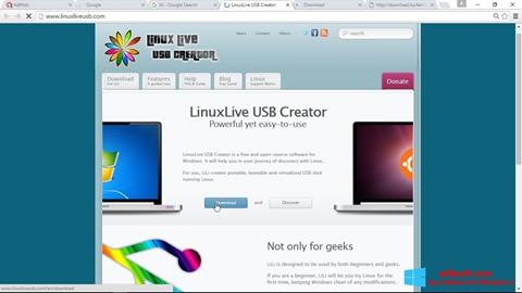 Screenshot LinuxLive USB Creator for Windows 8