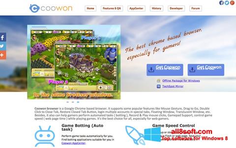 Screenshot Coowon Browser for Windows 8