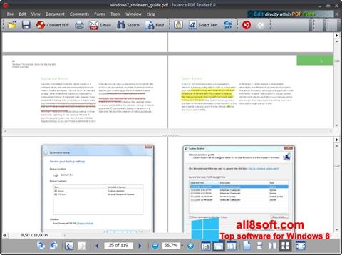 Screenshot Nuance PDF Reader for Windows 8