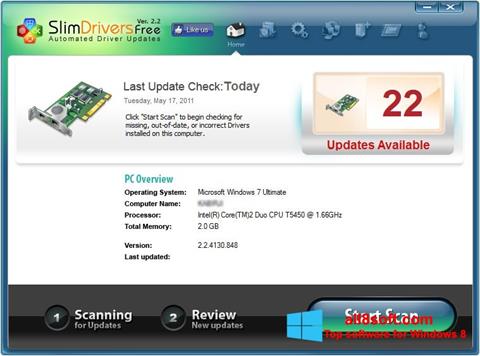 Screenshot SlimDrivers for Windows 8