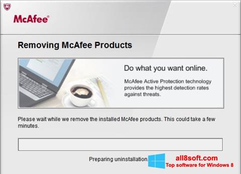 Screenshot McAfee Consumer Product Removal Tool for Windows 8