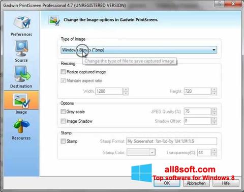 Screenshot Gadwin PrintScreen for Windows 8