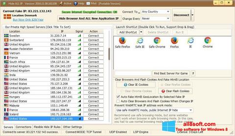 Screenshot Hide ALL IP for Windows 8