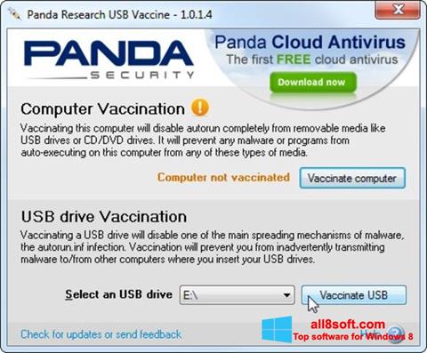 Screenshot Panda USB Vaccine for Windows 8