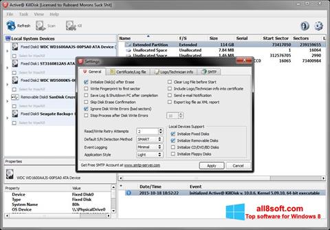 Screenshot Active KillDisk for Windows 8