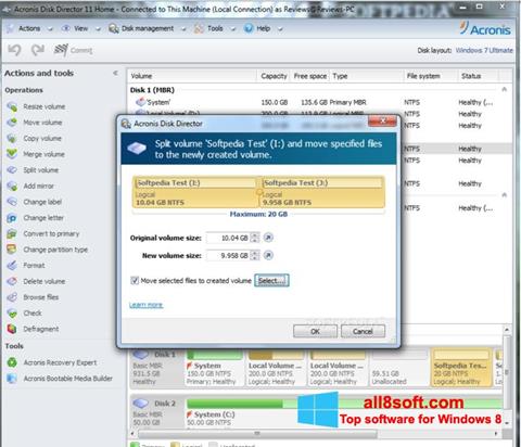 Screenshot Acronis Disk Director for Windows 8