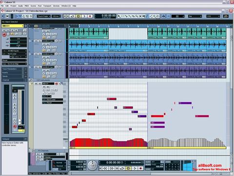 Screenshot Cubase SX for Windows 8