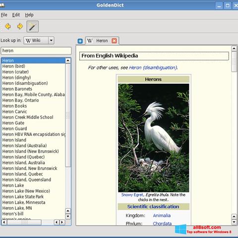 Screenshot GoldenDict for Windows 8