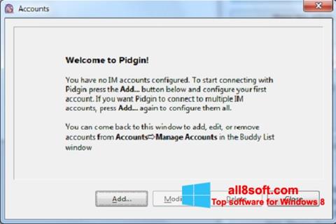 Screenshot Pidgin for Windows 8