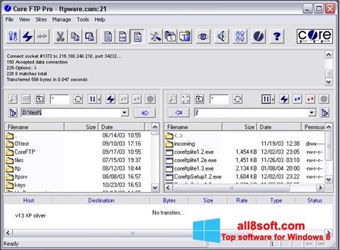 Screenshot Core FTP for Windows 8