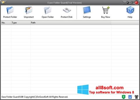 Screenshot Folder Guard for Windows 8