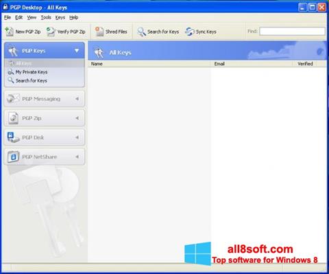 Screenshot PGP Desktop for Windows 8