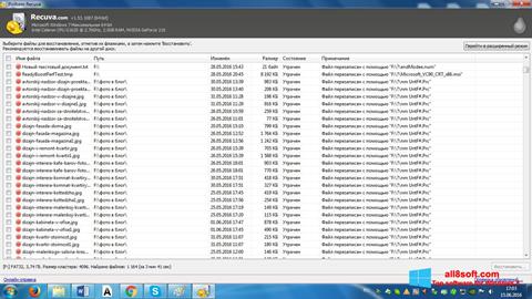 Screenshot Recuva for Windows 8
