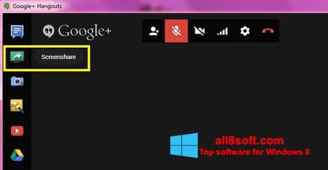 Screenshot Hangouts for Windows 8