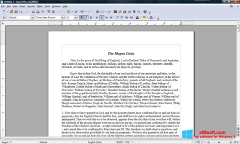 Screenshot OpenOffice for Windows 8