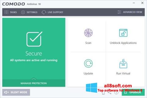 Screenshot Comodo Antivirus for Windows 8