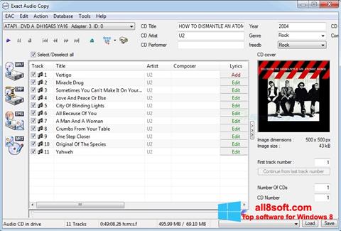 Screenshot Exact Audio Copy for Windows 8