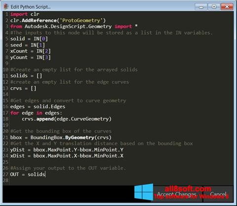 Screenshot Python for Windows 8