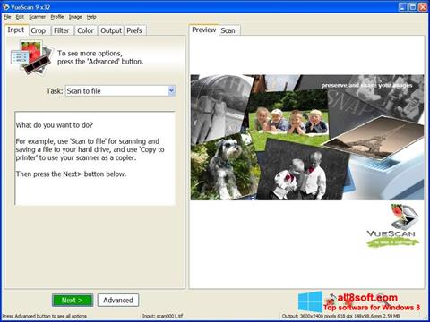 Screenshot VueScan for Windows 8