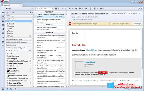 Screenshot Opera Mail for Windows 8