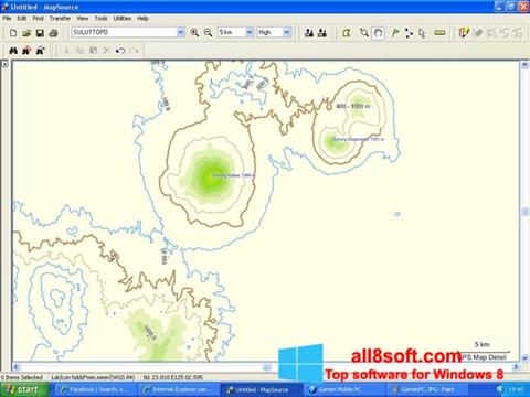 Screenshot MapSource for Windows 8