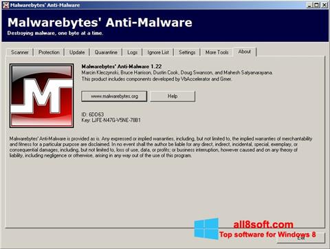 Screenshot Malwarebytes Anti-Malware Free for Windows 8