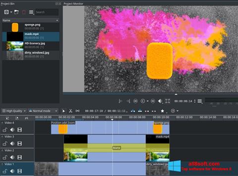 Screenshot Kdenlive for Windows 8