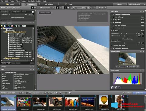 Screenshot DxO Optics Pro for Windows 8