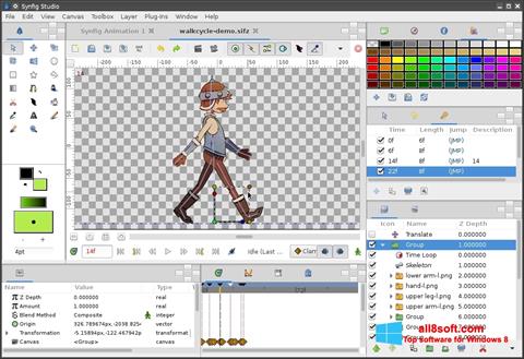 Screenshot Synfig Studio for Windows 8