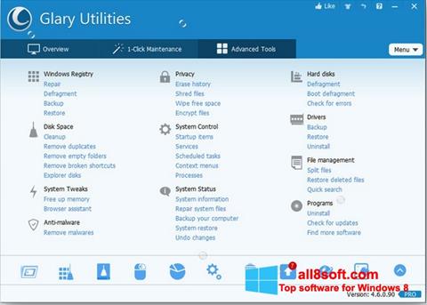 Screenshot Glary Utilities Pro for Windows 8