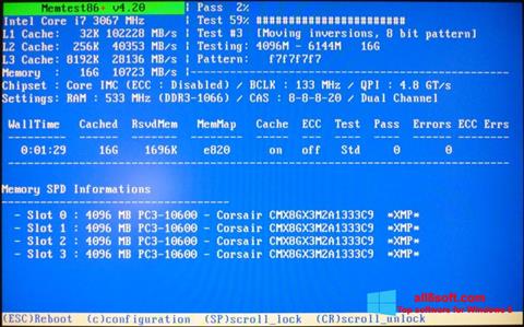 Screenshot MemTest for Windows 8