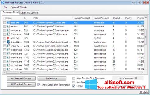 Screenshot Process Killer for Windows 8