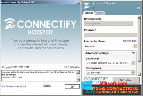 Screenshot Connectify Hotspot PRO for Windows 8