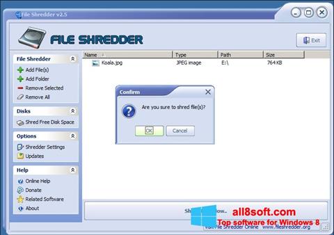 Screenshot File Shredder for Windows 8