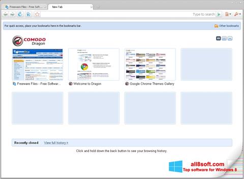 Screenshot Comodo Dragon for Windows 8