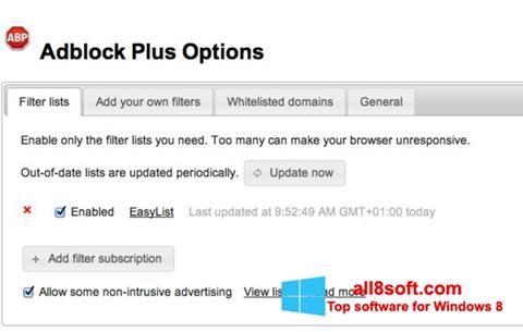 Screenshot Adblock Plus for Windows 8