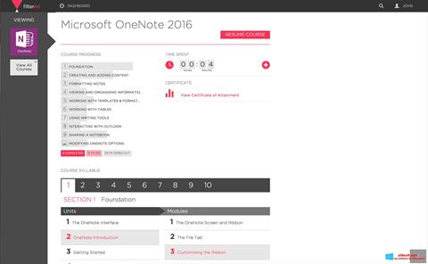 Screenshot Microsoft OneNote for Windows 8