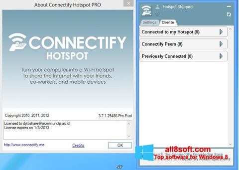 Screenshot Connectify for Windows 8
