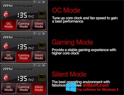 Screenshot MSI Gaming App for Windows 8