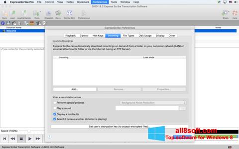 Screenshot Express Scribe for Windows 8