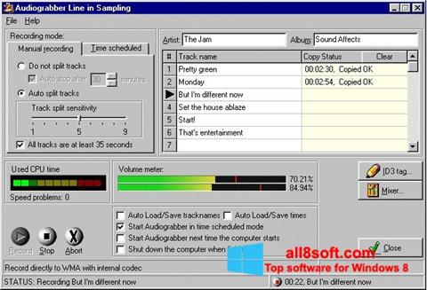 Screenshot Audiograbber for Windows 8