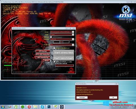 Screenshot MSI Kombustor for Windows 8