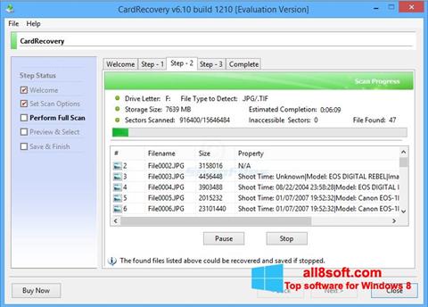 Screenshot CardRecovery for Windows 8