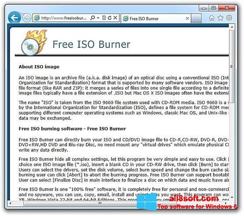 Screenshot ISO Burner for Windows 8