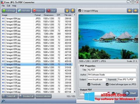 Screenshot Image To PDF Converter for Windows 8