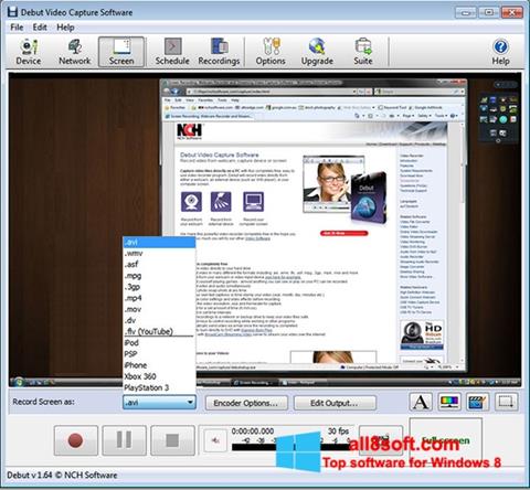 Screenshot Debut Video Capture for Windows 8