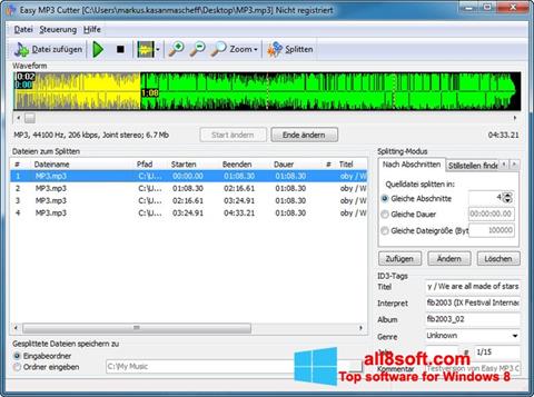 Screenshot MP3 Cutter for Windows 8