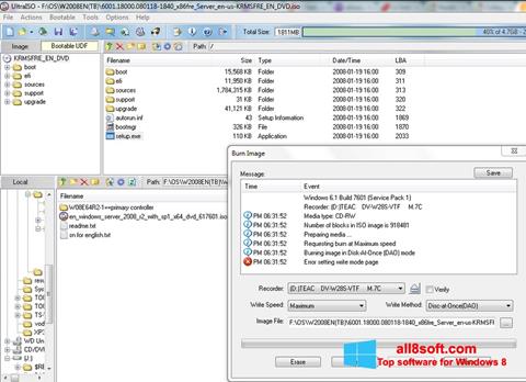 Screenshot UltraISO for Windows 8