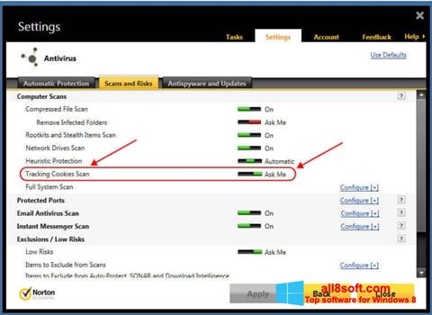 Screenshot Norton for Windows 8